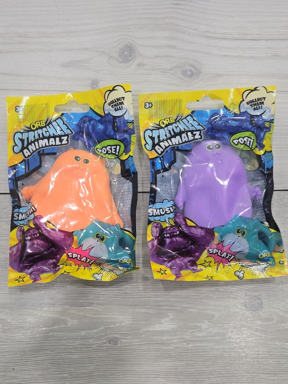 ORB Stretchee Animalz Kids Toy - Orange or Purple
